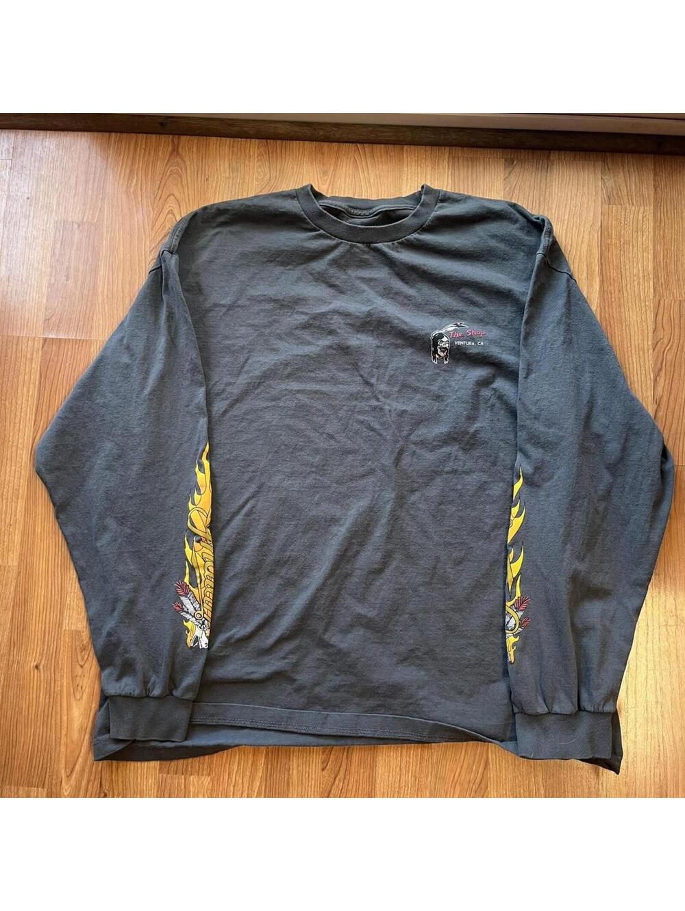 Y2K grunge Indian flame graphic tee | size XXL